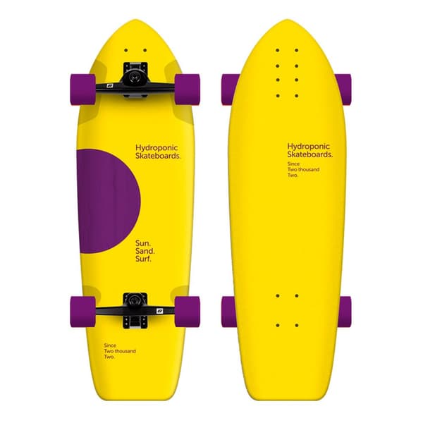 Hydroponic Surfskate Square 33´´ Keltainen 10 Inches