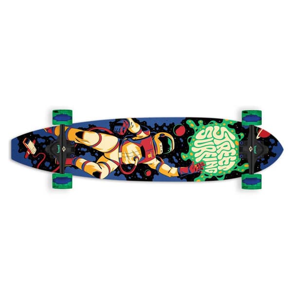Street Surfing Longoboard Cut Kicktail 36´ Astronaut Monivärinen