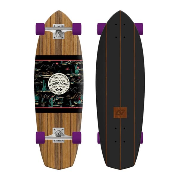 Hydroponic Surfskate Diamond C 32´´ Brun 9.9 Inches