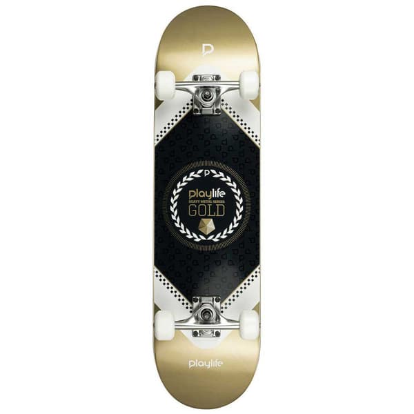 Playlife Skateboard Hardcore Gold 8.0´´ Gylden 31 Inches