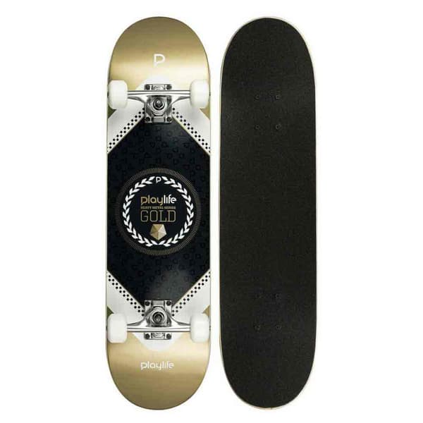 Playlife Skateboard Hardcore Gold 8.0´´ Gylden 31 Inches