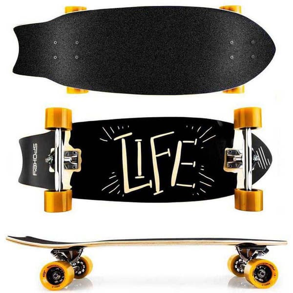 Spokey Longboard Life 26.57´´ Sort 10 Inches