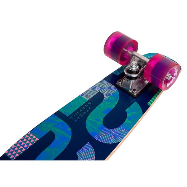Street Surfing Skateboard Beach Board Wood Twenty Two 25´´ Silver