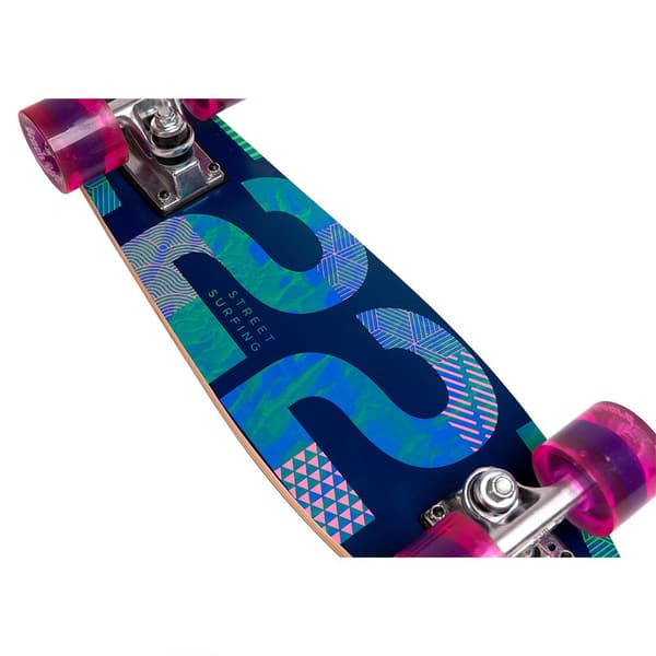 Street Surfing Skateboard Beach Board Wood Twenty Two 25´´ Silver