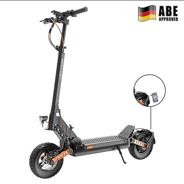 JOYOR S5 elektrisk skoter，13Ah batteri， 500W motor， 20Km/h，Street Approved (ABE)。