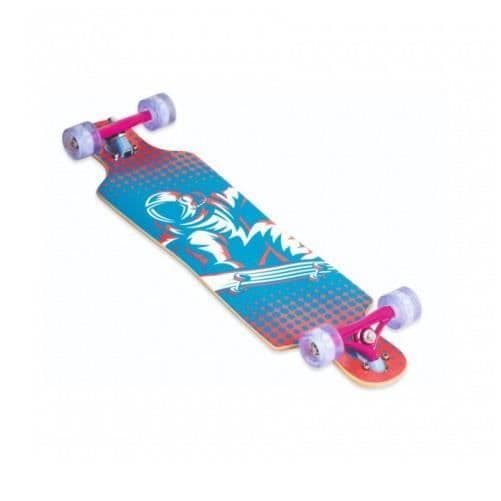 Muuwmi longboard Compact 83 x 22 cm blå/rosa