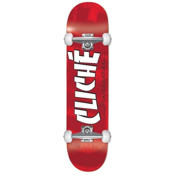 Banco Complete Skateboard - CLICHÉ - Röd - 8,00" x 31,60"