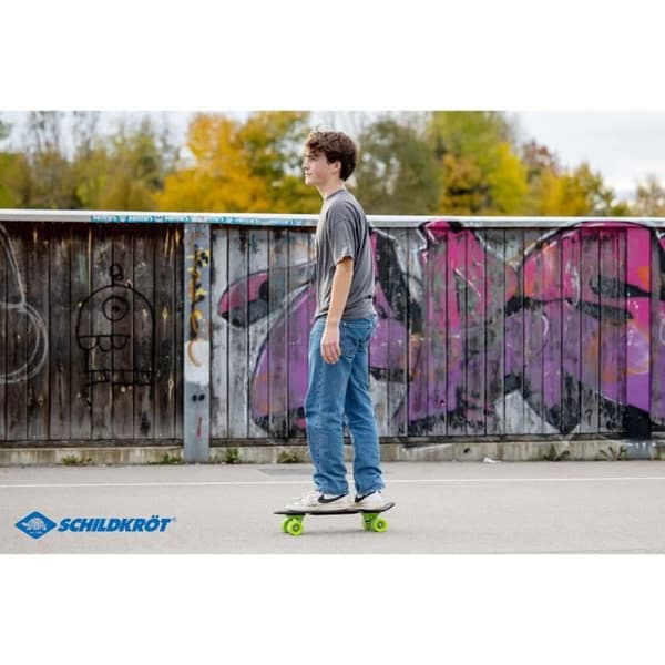 SCHILDKROT - Retro Native Black Skateboard - 56 x 14 - Svart