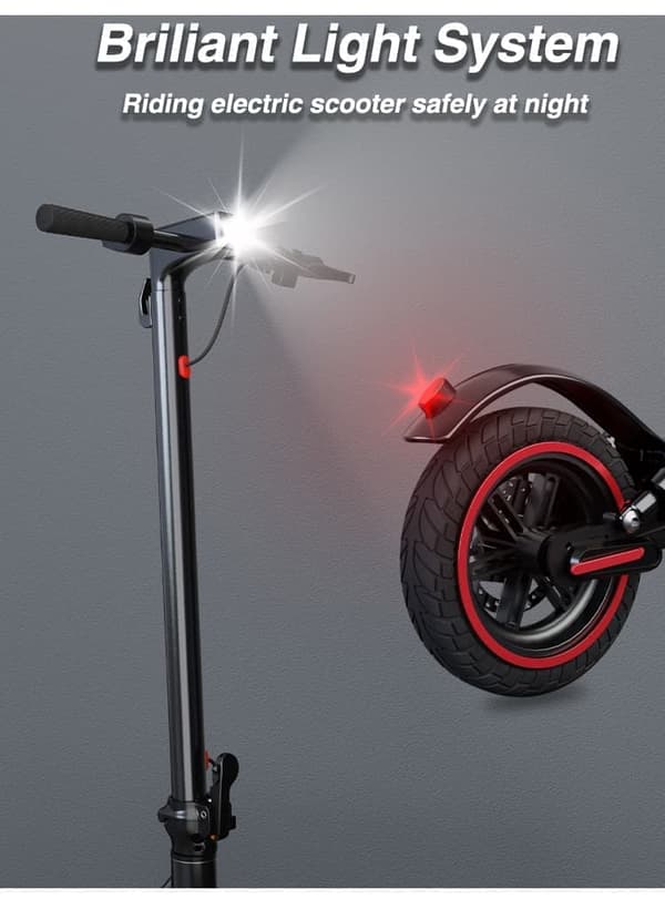 Lamtier T1 Pro 10'' taittuva sähköpotkulauta, 350W moottori, 10.4AH akku, etuveto, huippunopeus: 25KM/H