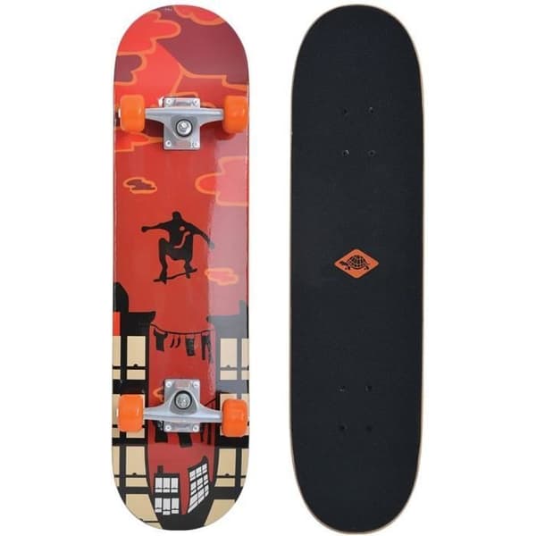 Skateboard - SCHILDKROT - Kicker Red Parkour 31" - Lönnträ - 4 hjul - För barn