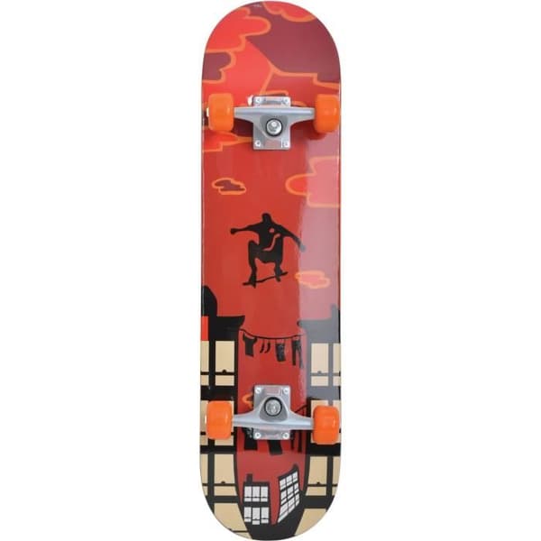 Skateboard - SCHILDKROT - Kicker Red Parkour 31" - Lönnträ - 4 hjul - För barn