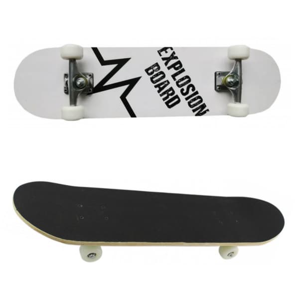MASTER Eksplosionsbræt Skateboard - Hvid