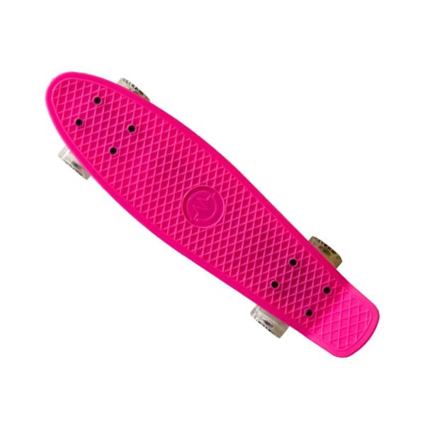 MASTER 22 skateboard med lysende hjul - Pink
