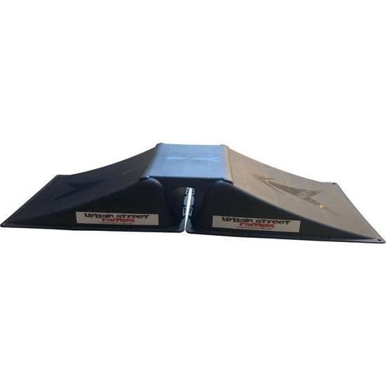Urban Street mini dubbel skridskoramp - Svart - 112x40x15cm - 50kg - 2 års garanti
