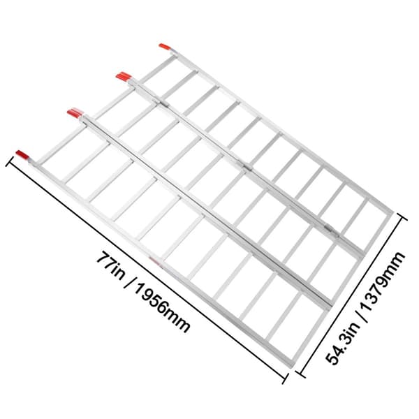 Aluminiumlastningsramper, 1250 lbs kapacitet, 6800 lbs kapacitet,1500 lbs