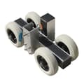 Miniatyrbillede 1 af 2: Bordplade Transportvogn, 200 kg Kapacitet, Rustfrit Stål Konstruktion,1 Sæt