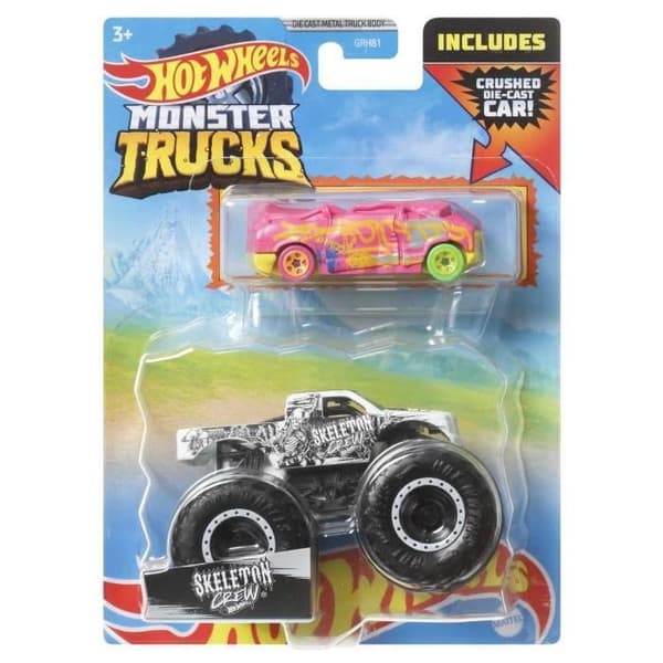 Hot Wheels Monster Trucks + Matchande 1:64-bonus