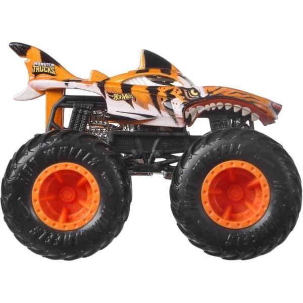 Hot Wheels Set med 8 Monster Trucks Live metallfordon i skala 1/64 med Fansens älskade karaktärer och hjältar