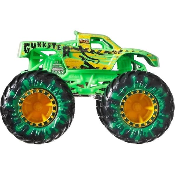 Hot Wheels Set med 8 Monster Trucks Live metallfordon i skala 1/64 med Fansens älskade karaktärer och hjältar