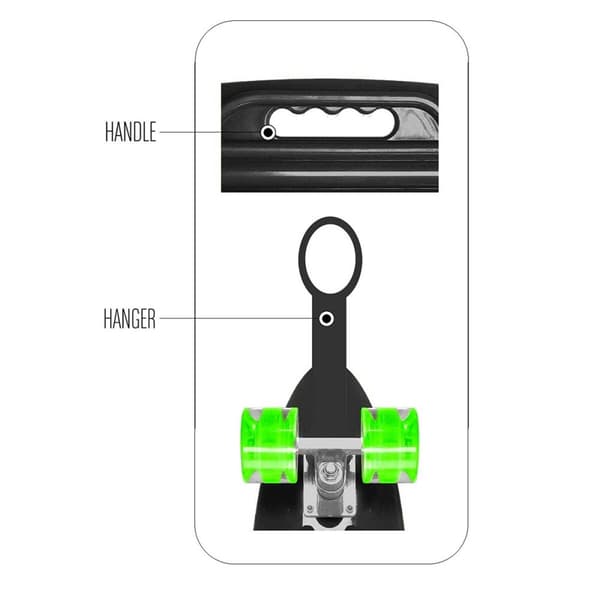 Skateboard Stamp Grøn
