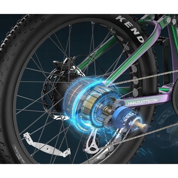 Elcykel DUOTTS E26 55km/h 1000W 48V 20Ah 120km MTB Praktisk för att resa och parkera Grön