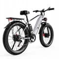Miniatyrbild 1 av 5: Växelfri elcykel DUOTTS F26 1500W 48V 20AH 55HP/H 120HP Praktisk terrängcykel för resor och parkering Vit silver