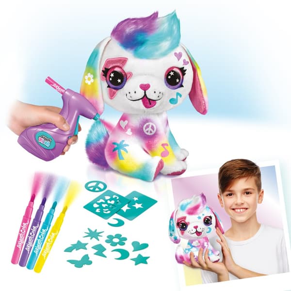 AIRBRUSH PLUSH plush with airbrush Puppy, 26 cm