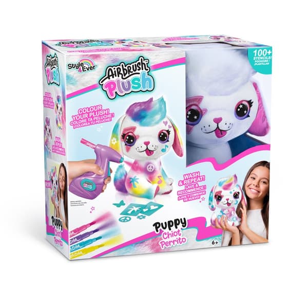 AIRBRUSH PLUSH plush with airbrush Puppy, 26 cm