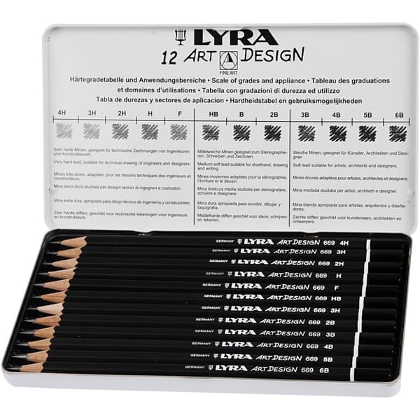 Art Design tegneblyanter 12 stk. 1 pk. Lyra
