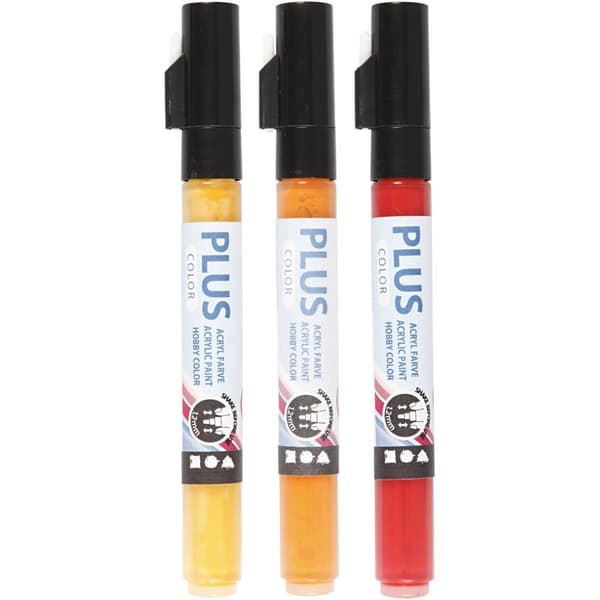 Plus Color Marker 3 pack - 1,2 mm - Gula nyanser