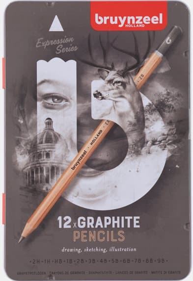 Grafitpennor Expression 12-set Bruynzeel