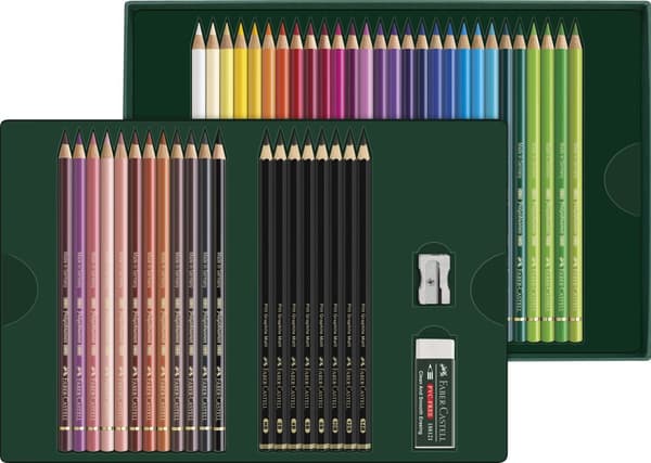 Giftset Polychromos & Pitt Graphite Matt Small 40 delar Faber Castell