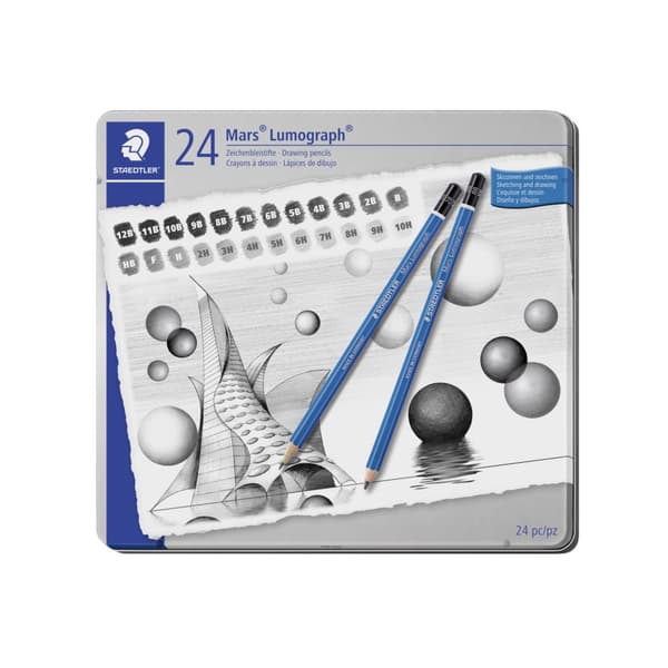 Skisspennor Mars Lumograph 24-pack Staedtler