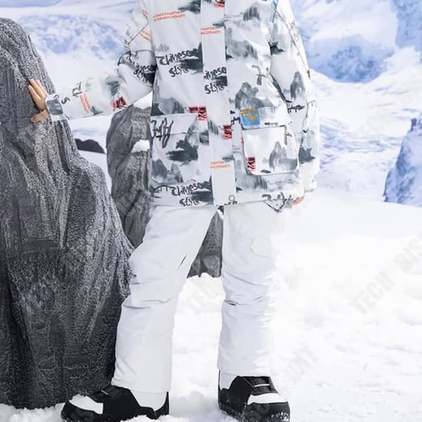 TD® Barnskiddräktset vinter vindtätt vattenstänk varm förtjockad skidkläder storlek:XXL