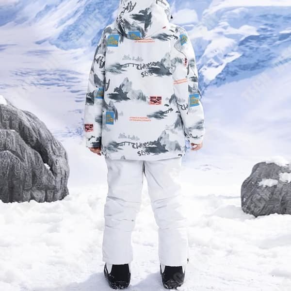 TD® Barnskiddräktset vinter vindtätt vattenstänk varm förtjockad skidkläder storlek:XXL