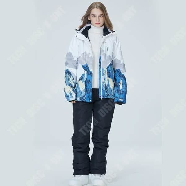 TD® Snowboarddräkt Tjock Varmdräkt Andas Vattentät Varm Vindtät Underkläder Skiddräkt-L
