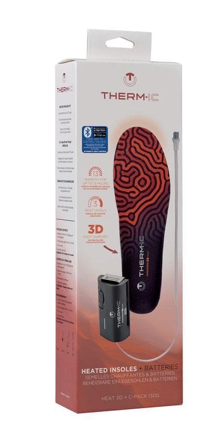 THERMIC HEAT 3D INSOLES + C-PACK 1700 BLUETOOTH, pjäxsulor med batteri