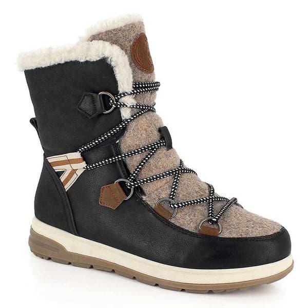 Kimberfeel Sne Støvler Ebelya Beige,Sort EU 38 Kvinde