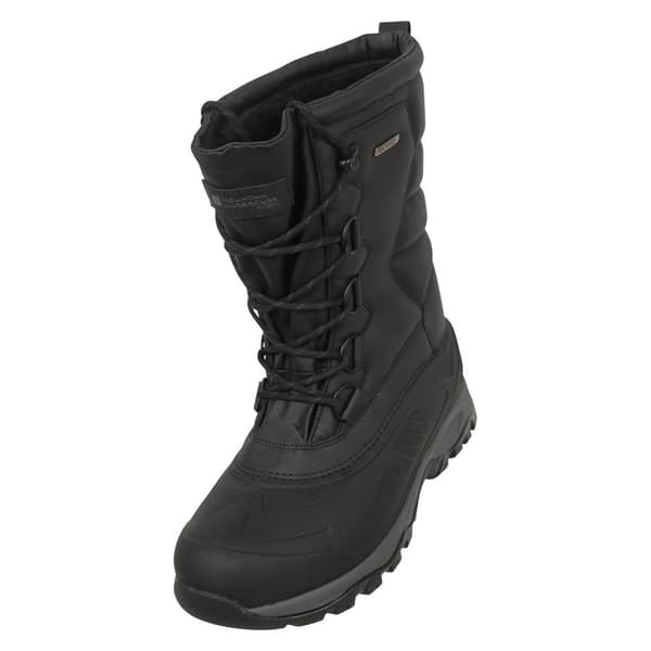 Mountain Warehouse Mens Nevis Extreme Suede Snow Boots Jet Black 9 UK