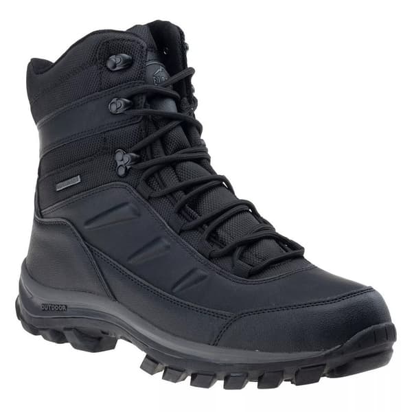 Elbrus Mens Spike Waterproof Mid Cut Snow Boots