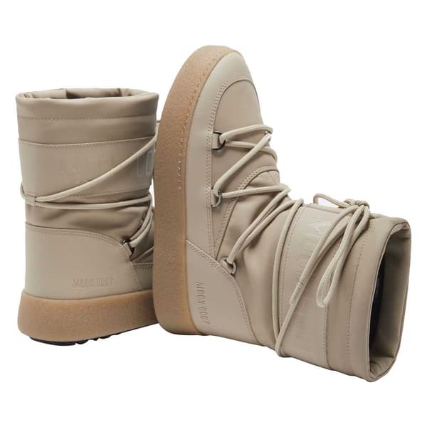 Moon Boot Ltrack Tube Rubber Snöskor Beige EU 40 Kvinna