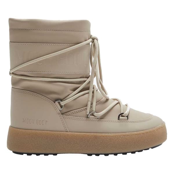 Moon Boot Ltrack Tube Rubber Snöskor Beige EU 40 Kvinna