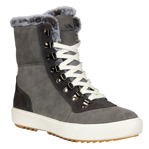 Trespass Womens/Ladies Korinna Suede Lace Up Snow Boots Grey 5 UK