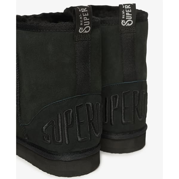 Superdry Suede Sherpa Ankle Sne Støvler Sort EU 36-37 Kvinde