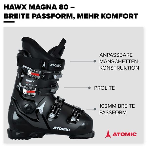 Atomic skidskor - AE502702030X - HAWX Magna 80 unisex skidskor