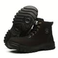 Miniatyrbillede 2 af 2: Mens Steel Toe Safety Boots, Høj Top Design, Punkteringsresistente,Sort, 7.5