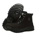 Miniatyrbillede 1 af 2: Mens Steel Toe Safety Boots, Høj Top Design, Punkteringsresistente,Sort, 7.5