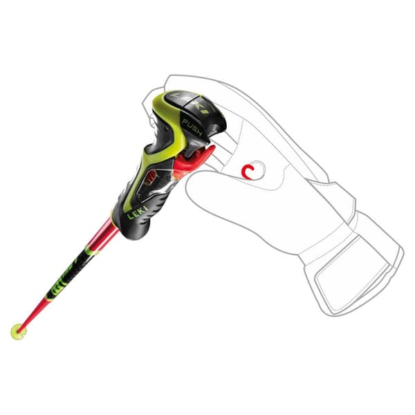 Leki Alpino Polacker Wcr Sl 3d Flerfärgad 135 cm