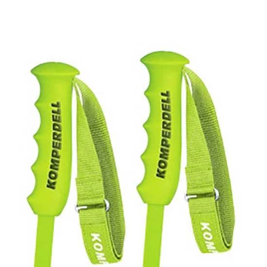 Komperdell Polakker Nationalteam Carbon Super G Grøn,Sort 140 cm
