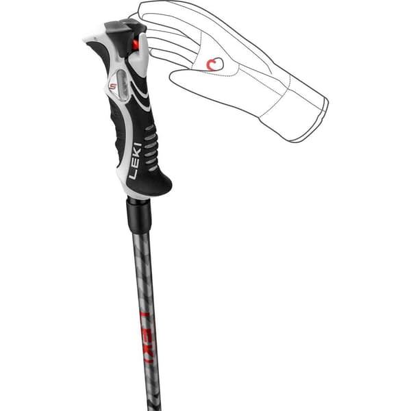 Leki Alpino Hot Shot S Pylväät Hopeinen 120 cm